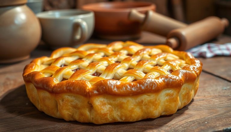 Placinte: Pie stuffed with cheese or jam.