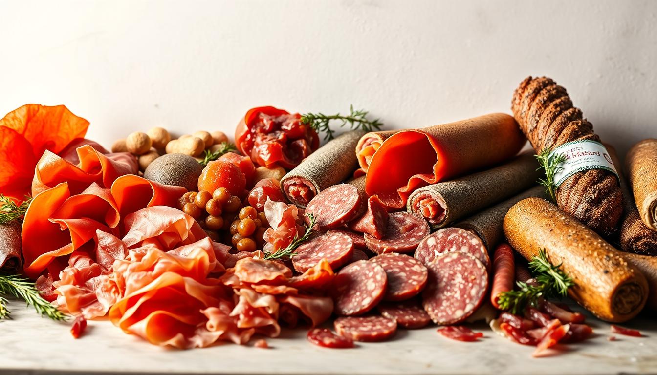 Cured Meats: Prosciutto, salami, and more from the region.