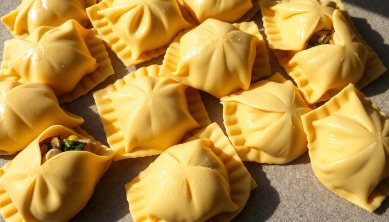 Agnolotti: Stuffed pasta often with a meat or cheese filling.