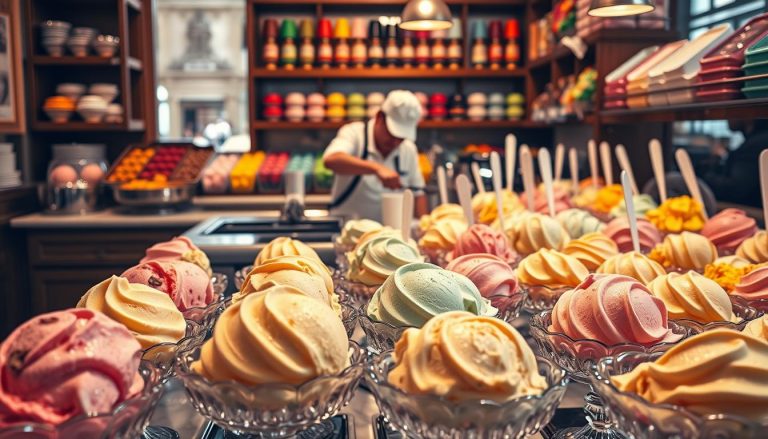 Gelato: Explore various flavors of Italian ice cream.