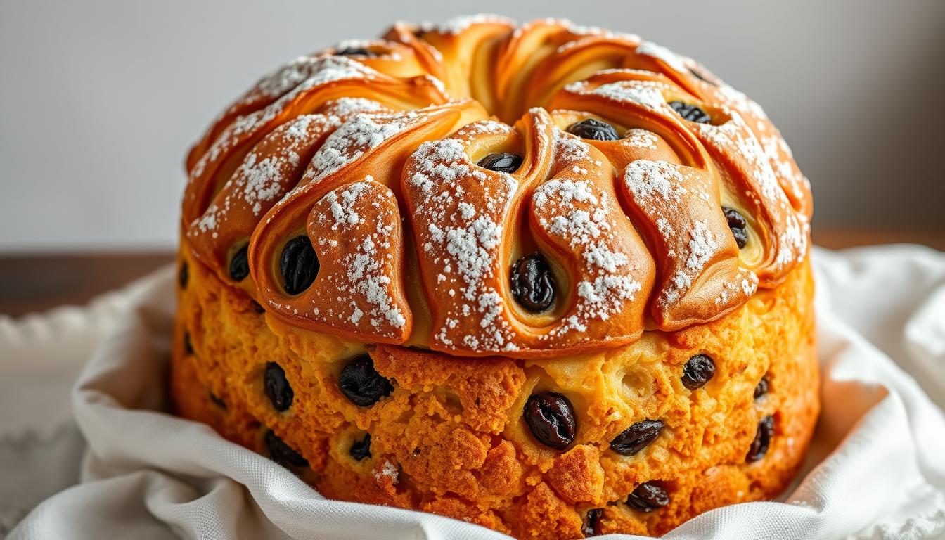 Panettone: A sweet bread with dried fruits, popular during Christmas.