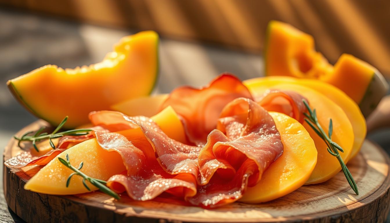 Prosciutto e melone: Ham and melon, a classic pairing.