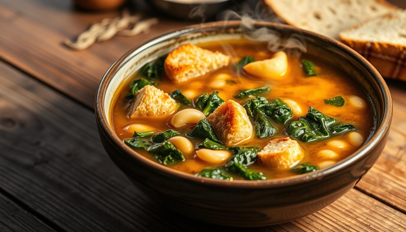 Ribollita: A thick vegetable soup.
