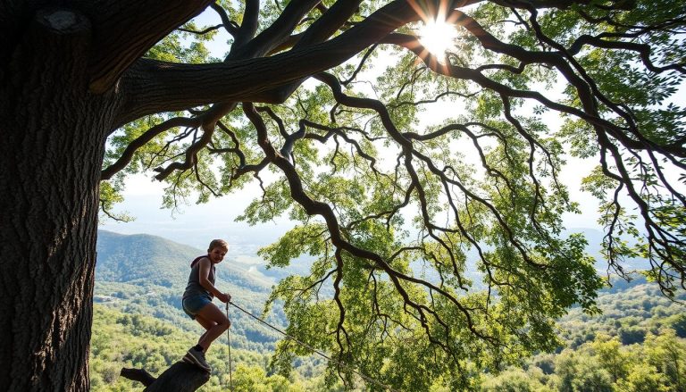 Tree Climbing: Challenge yourself in San Marino's dense woods.